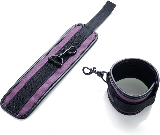 6pcs Black PU Adjustable Straps Sports Training Fitness Gear Home Yoga Set-GravixFit