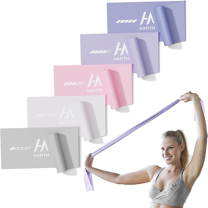 Fabric Resistance Bands for Women – 5 Level Exercise Bands Resistance Set, Resistance Bands for Working Out with Handles, Workout Bands Resistance for Women, Yoga, Pilates, Glutes, Legs,Vigor Yellow-GravixFit
