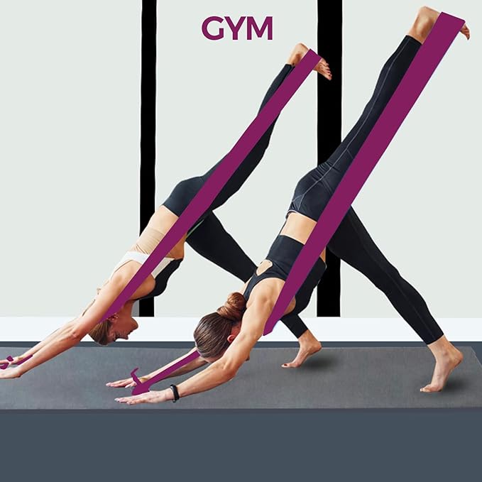 Resistance Bands,Professional Long Non-Latex Elastic Stretch Bands,Exercise Bands for Physical Therapy, Yoga, Pilates, Rehab, at-Home or The Gym Workouts, Strength Training-GravixFit