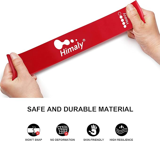 Himaly Anti-Break Resistance Band, Elastic Exercise Band, Hand and Ankle Straps, Indoor and Outdoor Fitness, Portable Resistance Band, Whole Body Exercise-GravixFit
