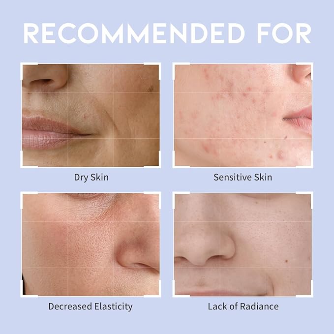 #OOTD Collagen Hydrating Sheet Masks for Face Korean Anti Aging Mask Sheet for Dry Skin & Sensitive Skin, EVE Vegan, Not Tested on Animals, No Parabens, No Sulfates, Hyaluronic Acid, Witch Hazel 10EA-GravixFit