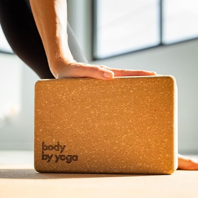 Premium Cork Yoga Blocks - Extra Large Yoga Block 2-Pack or Extra Tall 1-Pack for Inflexible Yogis | Natural, High-Density Cork for Superior Support & Stability | Optional Yoga Strap & Gift Box-GravixFit