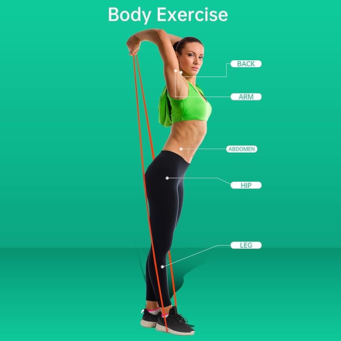 Resistance Bands for Working Out, Exercise Bands, Workout Bands, Pull Up Assistance Bands for Body Stretching Training Physical Therapy Muscle Training for Men & Women-GravixFit