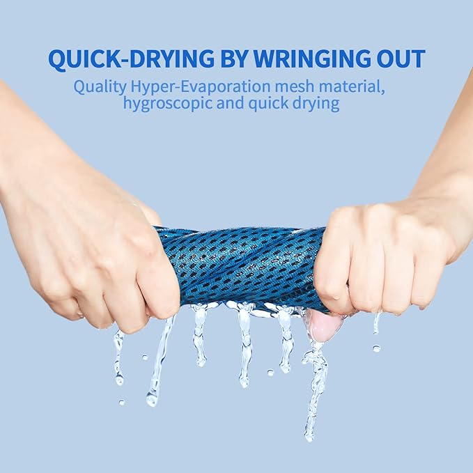Honoson Cooling Towel Bulk - Neck & Face Cool Chilly Towels Microfiber Breathable Sport Sweat Rag for Gym, Yoga, Travel, Camping, Running, Outdoor-GravixFit