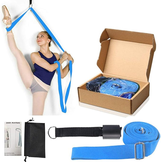 Leg Stretcher, Door Flexibility & Stretching Leg Strap - Great for Ballet Cheer Dance Gymnastics or Any Sport Leg Stretcher Door Flexibility Trainer Premium Stretching Equipment-GravixFit