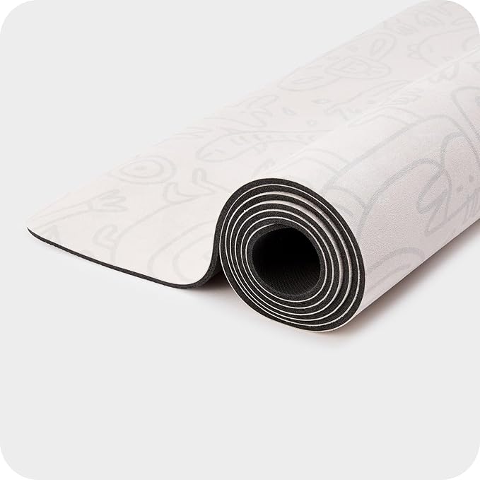 4mm Cushioned Exercise Mat for Yoga & Pilates - Anti Slip, Polyurethane with Suede Top & Carrying Strap-GravixFit