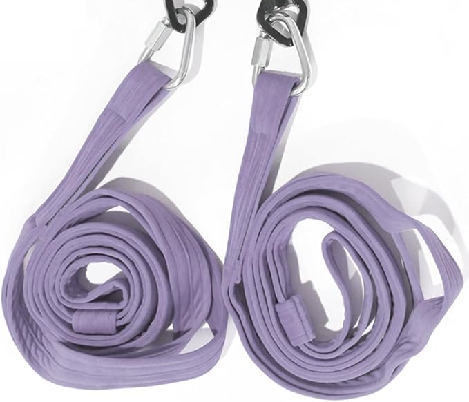 6.6ft 2m Aerial Loops Aerial Straps Ropes Aerial Acrobatics Body Loop Trapeze Circus Apparatuses Equipment Yoga Straps 1 pairs-GravixFit