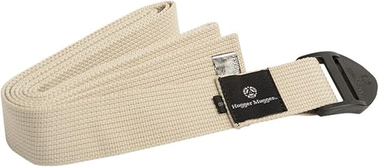 Hugger Mugger Cinch Cotton Yoga Strap - Super Strong Cotton, Quiet Cinch-Style Buckle, Long Length Great for Taller People-GravixFit