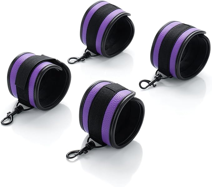 6pcs Black PU Adjustable Straps Sports Training Fitness Gear Home Yoga Set-GravixFit