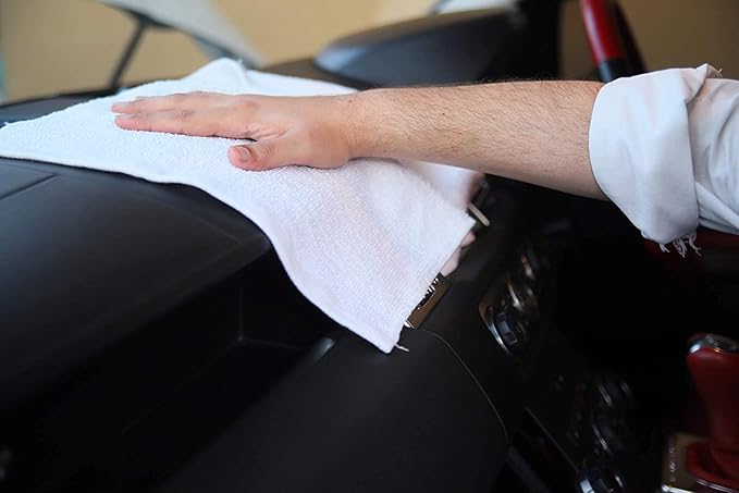 Avalon Towels Terry Bar Mop Towels (Value Pack of 36) Size 14"x17" – Absorbent and Durable, Multipurpose Cleaning Rags, Cotton Cleaning Cloths, Terry Cloth Rags, Reusable Shop Rag (White)-GravixFit