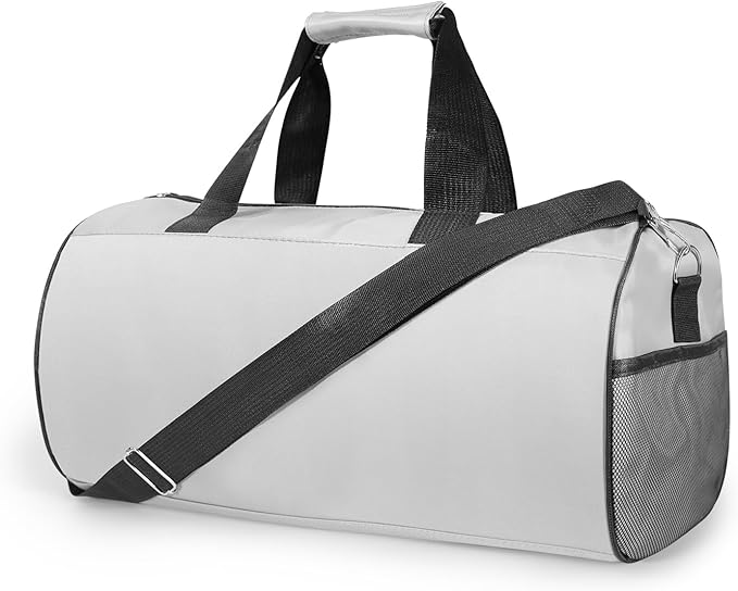 C&F BOGMOST Small Gym Bag for Travel & Duffel - 20 Inch Lightweight Carry On Bag for Men & Women, Mini Duffel Bag,Perfect for Sports, Weekend Trips, and Overnight Stays, Grey-GravixFit