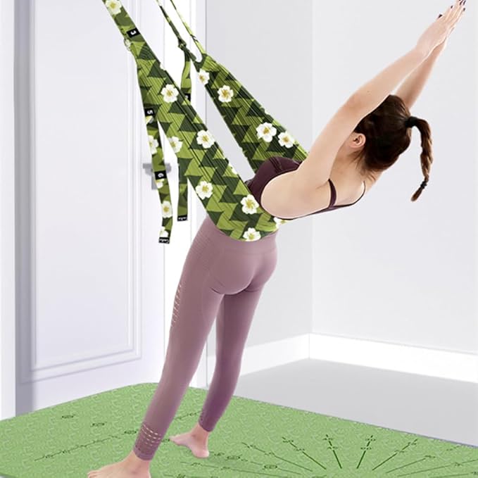 TOCO FREIDO Waist Back Leg Stretch Strap/Yoga Fitness Band, Leg Stretching Assist Trainer, Yoga Stretcher, Back Bend Split Inversion Strap for Fitness, Dance, Ballet, Gymnastics-GravixFit