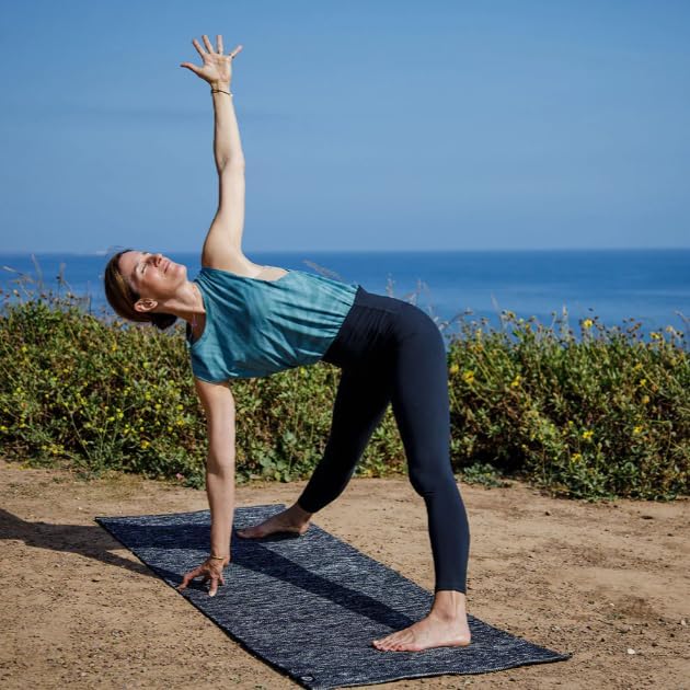 Manduka Shala Yoga Rug 71" - Outdoor Yoga & Meditation | Foldable & Machine Washable | Natural Cotton | Handmade | 71 x 26 inches | Indugle-GravixFit