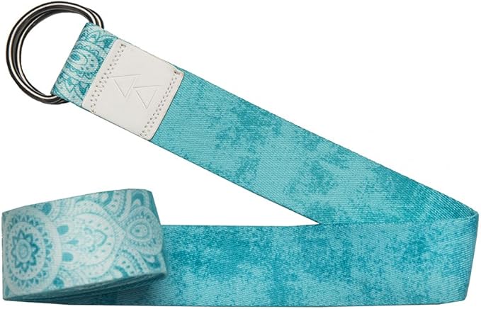 yogadesignlab YOGA DESIGN LAB | The Yoga Strap | Luxurious, Extra Long, Super Soft, Eco Printed | Studio Quality, Adjustable | Safely Stretch Further and Hold Longer | 8 ft Long-GravixFit