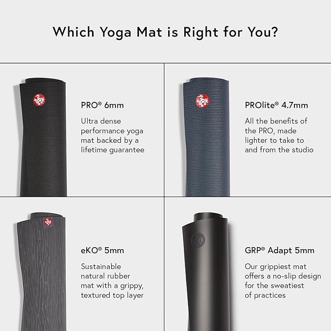 Manduka PRO Yoga Mat - 6mm | Lifetime Durability | Hygienic Construction | Premium Studio Quality | Teacher Approved-GravixFit