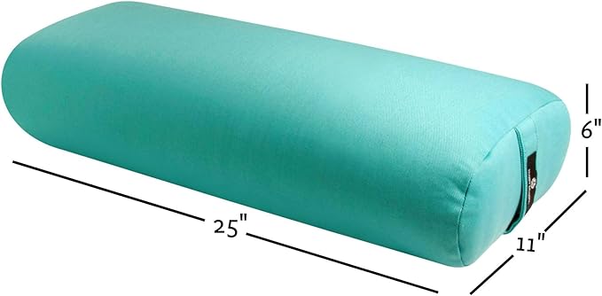 Hugger Mugger Standard Yoga Bolster - Firm, Supportive, Handmade, Durable-GravixFit
