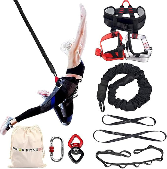 PRIOR FITNESS Bungee Fitness Equipment Set Casual Latex Cord Resistance Bands Dance Rope Exercise at Home Gym Suspension Trainer Professional Training Equipment-GravixFit