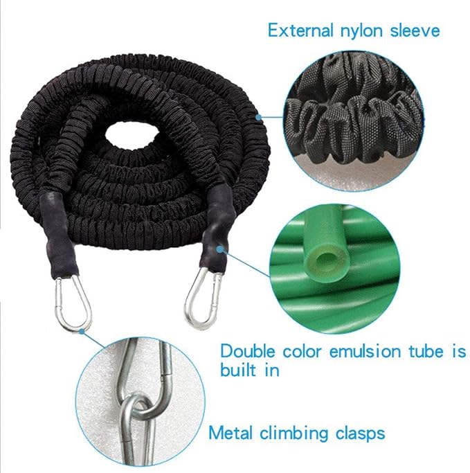 YNXing Resistance Training Rope Explosive Force Bounce Physical Training Resistance Rope Improving Speed, Stamina and Strength-GravixFit