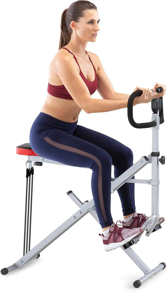 Marcy Squat Rider Machine for Glutes and Quads Workout XJ-6334, Silver & Black-GravixFit