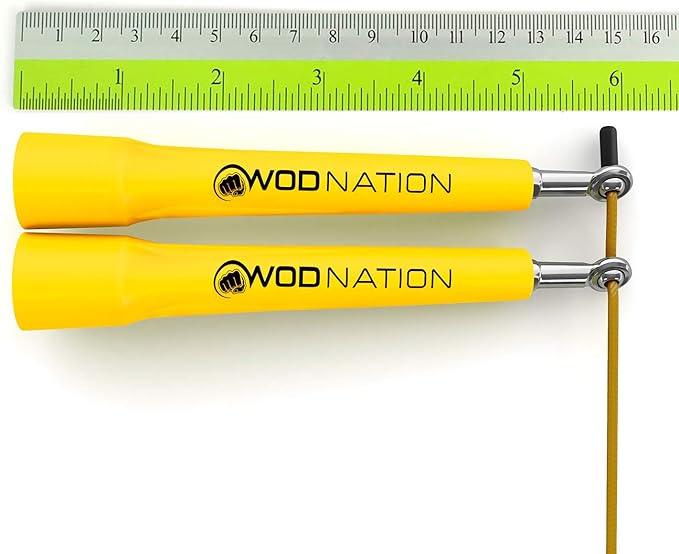 WOD Nation Adjustable Speed Jump Rope For Men, Women & Children - Blazing Fast Fitness Skipping Rope Perfect for Boxing, MMA, Endurance-GravixFit