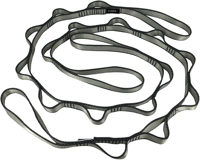 FOSER 2pcs Daisy Chains, Yoga Hammock Extension Strap, Adjustable Nylon Strap Fitness Pilates and Exercise Extend Strap-GravixFit