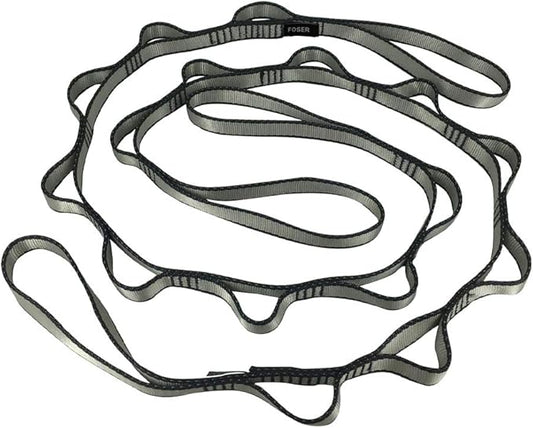 FOSER 2pcs Daisy Chains, Yoga Hammock Extension Strap, Adjustable Nylon Strap Fitness Pilates and Exercise Extend Strap-GravixFit