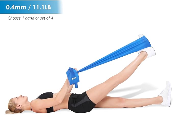 Exercise Bands for Physical Therapy | Resistance Band for Fitness, Yoga, Pilates | Long Resistance Bands for Working Out | Elastic Band for Exercise | Stretch Band-GravixFit