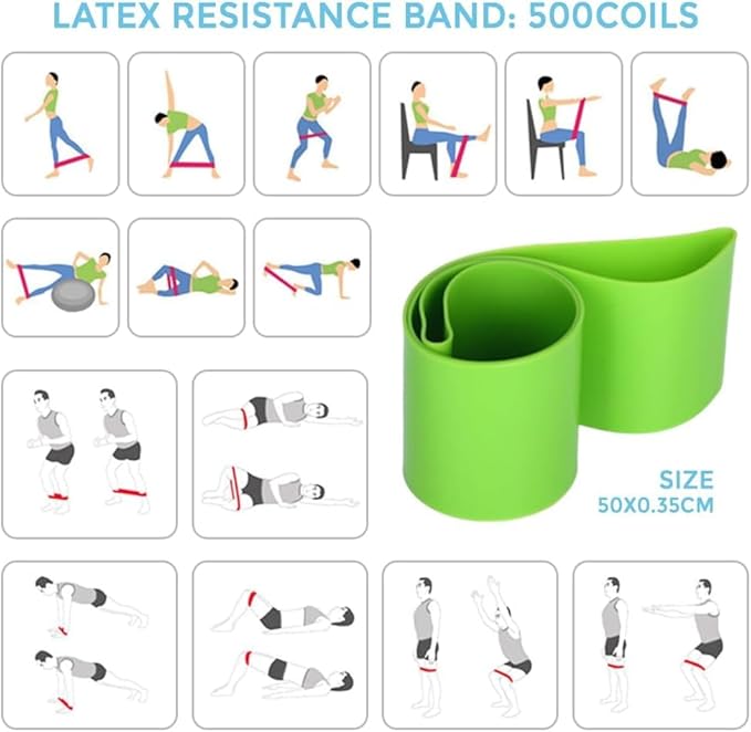 Pilates Set – Home Pilates Equipment for Women Kit with Magic Circle Pilates Ring and Ball Set, Resistance Bands & Massage Balls & Exercise Bands for Toning，Flexibility & Core Strength-GravixFit