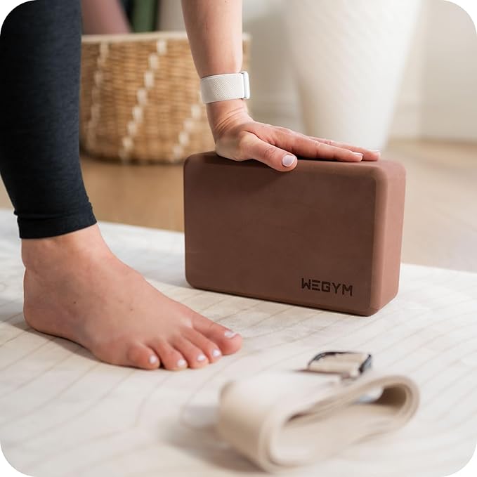 Yoga blocks with Anti-Slip, Comfortable Grip, Sturdy Sides for Secure Workouts at Home, for Yoga, and Pilate Training-GravixFit