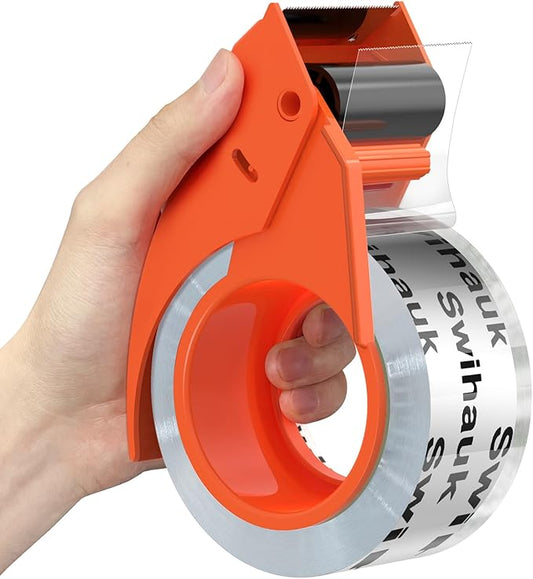 1.88 in x 66.6 YDs Clear Heavy Duty Packing Tape with Dispenser, Strong & Durable Shipping Tape, Packaging Tape, Packing Tape Dispenser for Packing Boxes, Moving Supplies, Shipping and Mailing-GravixFit