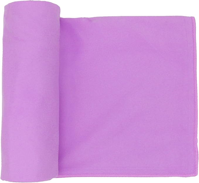 Eunzel Hot Yoga Towel Non Slip Yoga Mat Towel Non-Slip Sweat Absorbent Microfiber Towel for Hot Yoga, Pilates and Workout 72" x 26.5", Purple-GravixFit