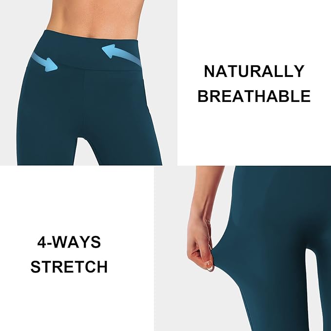 DIBAOLONG Womens High Waist Yoga Pants Cutout Ripped Tummy Control Workout Running Yoga Skinny Leggings-GravixFit