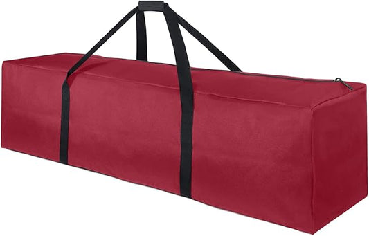 TOPDesign 46 Inch Extra Large Zippered Duffel Bag for Travel Camping Sports Equipment Storage, Waterproof Foldable Luggage Bag with Padded Handles-GravixFit