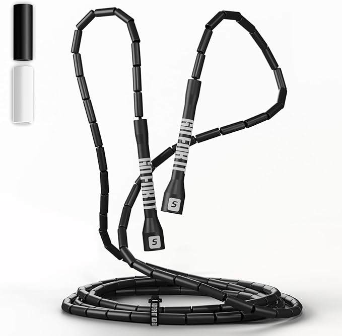 Sportbit Elite Beaded Jump Rope - Adjustable Speed Rope for Fitness, CrossFit, Boxing - Tangle-Free, Lightweight-GravixFit