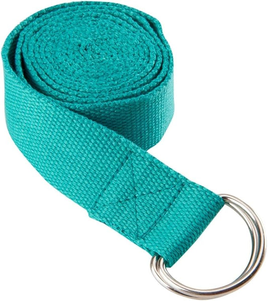 Everyday Yoga Super Strong Strap with Metal D-ring Buckle - Improve Flexibility, Stretching, and Physical Therapy Fitness.-GravixFit