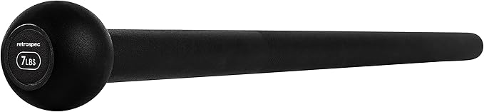 Retrospec Revolve Steel Macebell for Strength Training, Rehabilitation, Stretching, Conditioning and Rotational Training - 5, 7, 10, 15, 20, 30lb Options for Women & Men-GravixFit