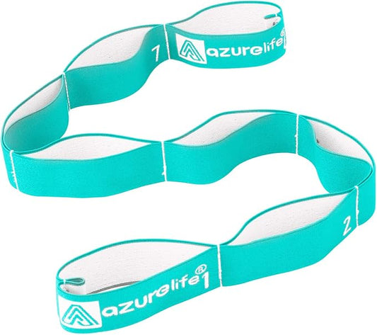 Premium Durable Stretch Straps with Loops, Stretching Strap for Physical Therapy, Multi-Loop Yoga Strap Fitness Exercise Strap for Yoga, Pilates, Dance, Flexibility&Exercise-GravixFit