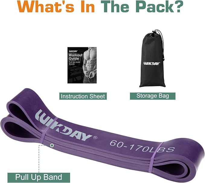 Resistance Bands for Working Out, Exercise Bands, Workout Bands, Pull Up Assistance Bands for Body Stretching Training Physical Therapy Muscle Training for Men & Women-GravixFit