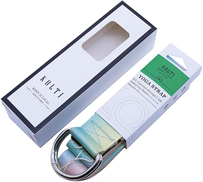 Yoga Exercise Adjustable Straps 8FT with Durable D-Ring for Pilates & Gym Workouts | Hold Poses, Stretch, Improve Flexibility & Maintain Balance-GravixFit