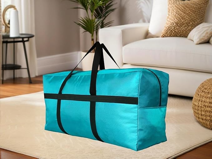 Extra Large Storage Duffle Bag with Zippers and Handles, Big Foldable Duffle Bag for Travel-GravixFit
