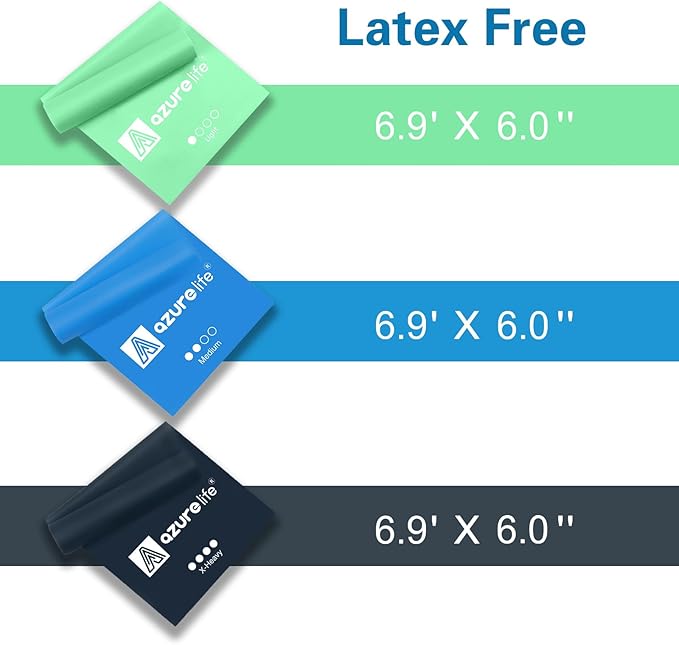 Resistance Bands,Professional Long Non-Latex Elastic Stretch Bands,Exercise Bands for Physical Therapy, Yoga, Pilates, Rehab, at-Home or The Gym Workouts, Strength Training-GravixFit