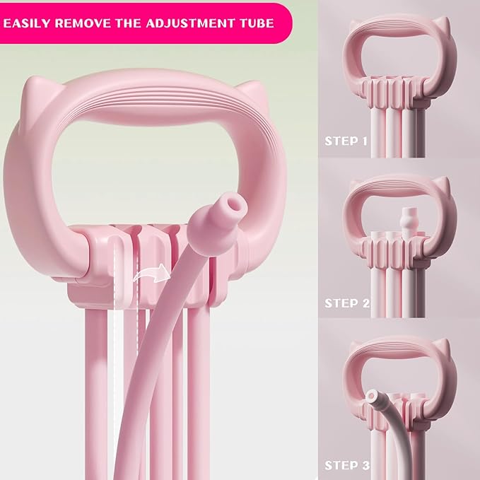 Resistance Bands with Handles, Single Resistance Bands, Exercise Bands with Comfortable Handles, Resistance Training, Physical Therapy, Home Workouts, Fitness, Pilates-GravixFit