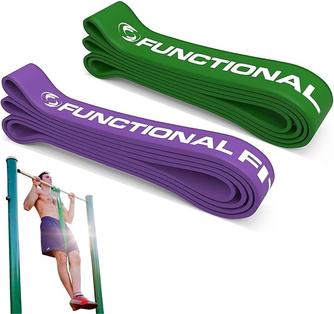 Pull Up Assist Bands Set by Functional Fitness. Heavy Duty Resistance and Assistance Training Band-GravixFit