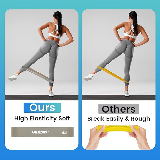 Resistance Bands for Working Out Exercise Loop Bands Workout Bands Set for Men Women Body Stretching, Crossfit Training, Home Workout, Physical Therapy, Booty Legs, Set of 5-GravixFit