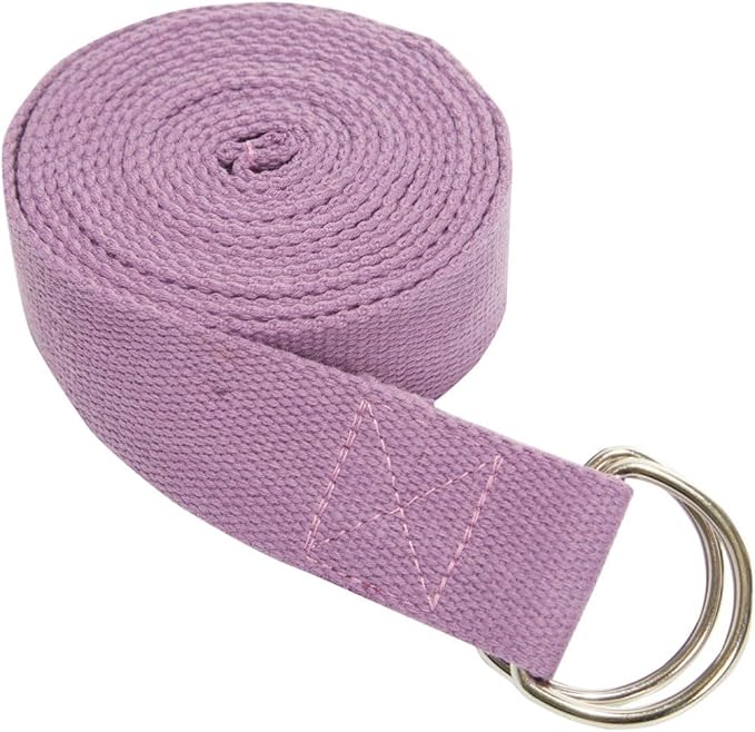 Everyday Yoga Super Strong Strap with Metal D-ring Buckle - Improve Flexibility, Stretching, and Physical Therapy Fitness.-GravixFit