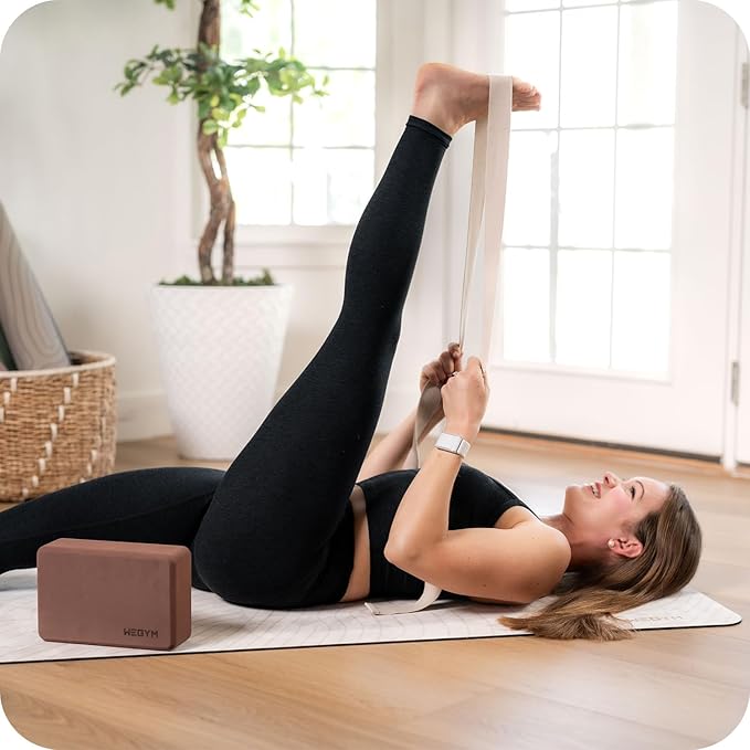 Fitness Yoga Strap, Soft Cotton Workouts Unisex Yoga Straps, Stretch Bands for Exercise and Flexibility, Yoga Belt for Fitness, Yoga, Pilates-GravixFit