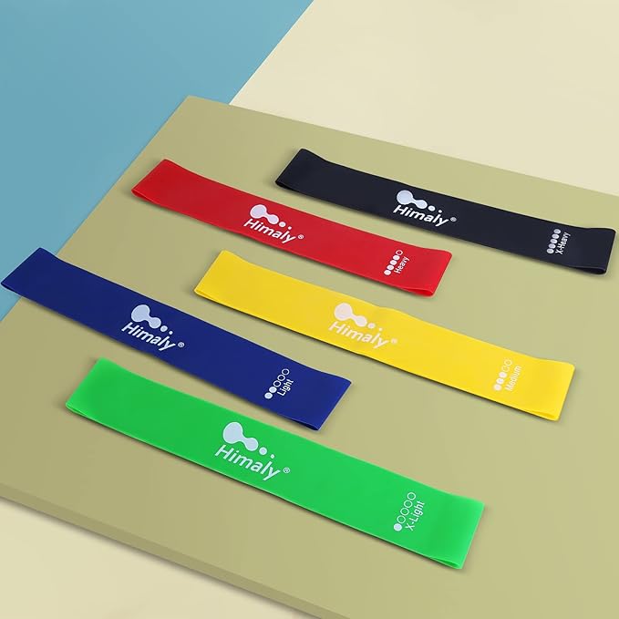 Resistance Bands Set, Himaly Exercise Bands Strength Training Fitness Bands Workout Elastic Bands with Legs Ankle Straps, Door Anchor, Handles & Carry Bag for Home Outdoor Workouts-GravixFit