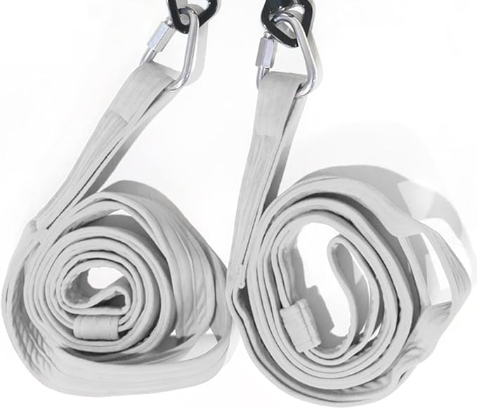 6.6ft 2m Aerial Loops Aerial Straps Ropes Aerial Acrobatics Body Loop Trapeze Circus Apparatuses Equipment Yoga Straps 1 pairs-GravixFit