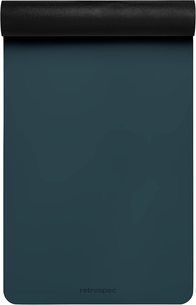 Retrospec Laguna 5mm Yoga Mat - Fitness Mat for Women, Men & Children, Slip-Resistant and Moisture Absorbing Exercise Mat for Home, Pilates, Yoga and Floor Workouts-GravixFit