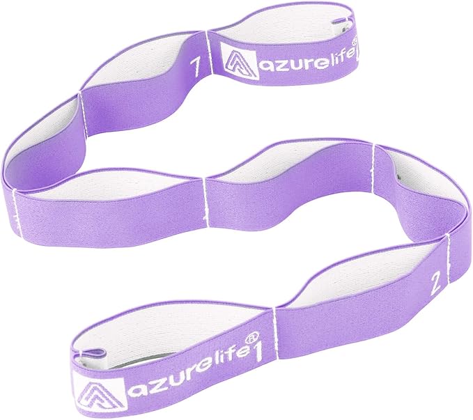 Premium Durable Stretch Straps with Loops, Stretching Strap for Physical Therapy, Multi-Loop Yoga Strap Fitness Exercise Strap for Yoga, Pilates, Dance, Flexibility&Exercise-GravixFit